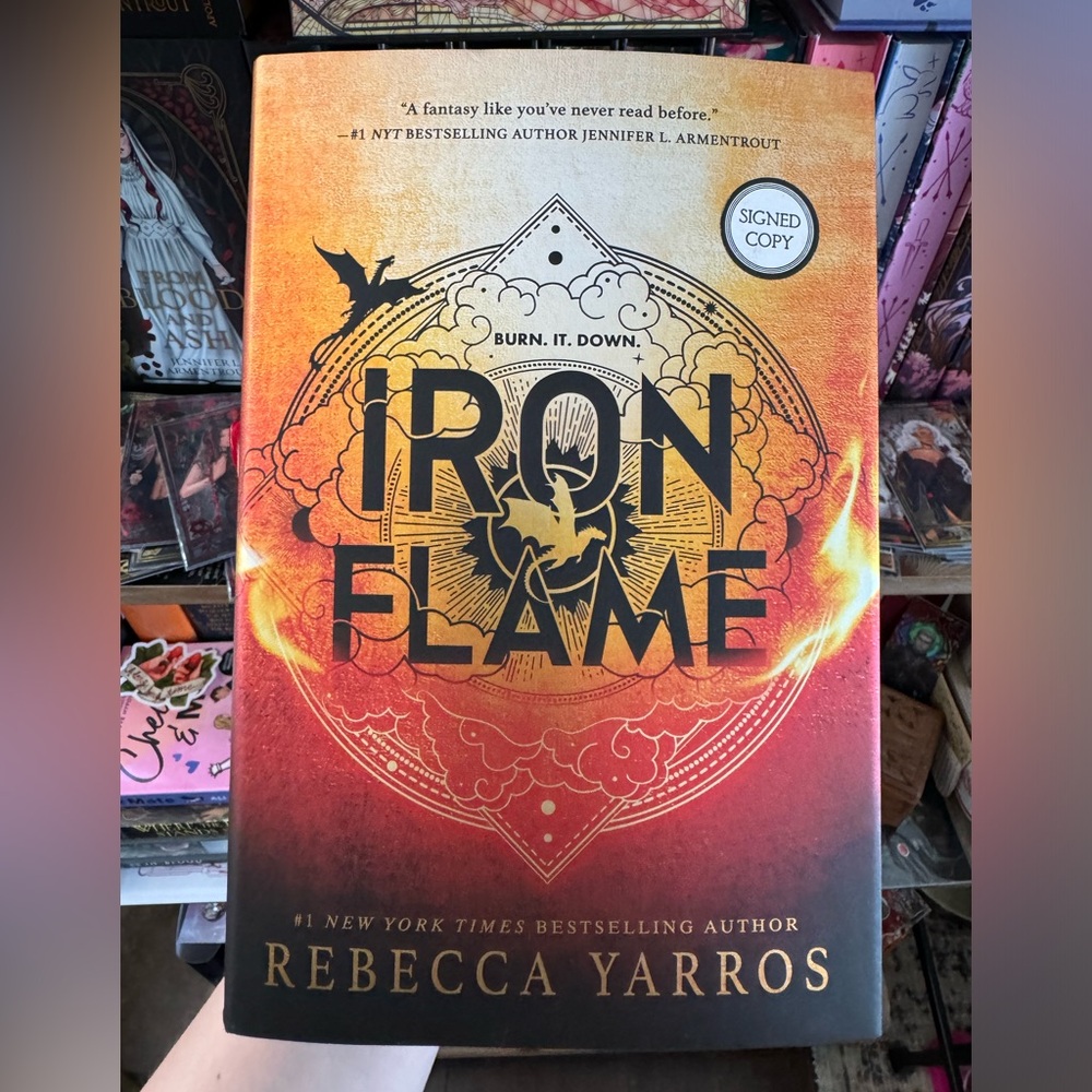 Iron Flame **signed 1st edition with sprayed edges